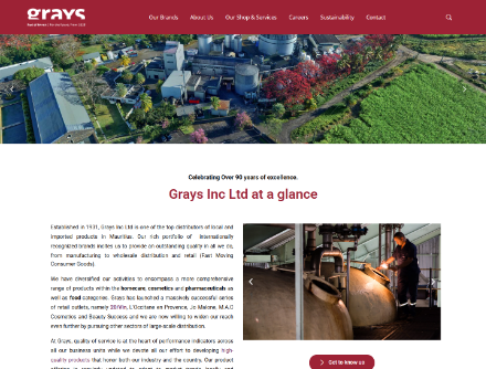 Grays Inc corporate website